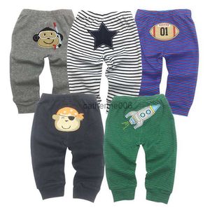 5pcs/lot bebek pp pant pantolon moda model bebek pantolon karikatür hayvan baskı bebek pantolonlar çocuk pantolon giymek 0-24m l230625