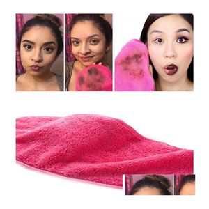 Makeup Remover wielokrotnego użytku Mikrofibra Oczyszczanie twarzy 4 kolory ręczniki Podkładki z tkaniny 40x17cm narzędzia do mycia piękności 10pcs Dostawa Zdrowie DHA7C