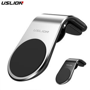Uslion Easy Air Vent Mount Holder Car Universal Mobile Telefon Holder Support Magnetic Adsorption Car Phone Mount Stand för iPhone