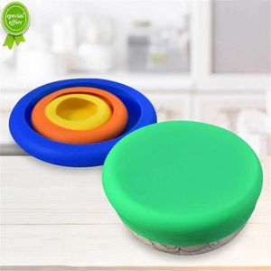 New 4pcs/Set Silicone Fresh Keeping Cover Lid Vegetable Storage Cover Reusable Food Storage Fresh Keeping Fresh Set Kitchen Cookware