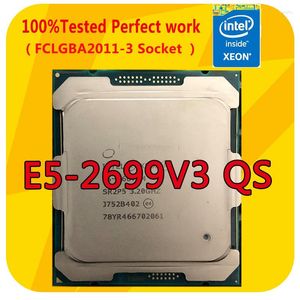 Schede madri E5-2699V3 QS Processore CPU Intel Xeon 2.3GHZ 18-core 45M 135W LGA2011-3 per scheda madre X99
