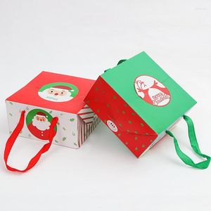 Gift Wrap 12 Pieces High Grade Cookies Bag Christmas Box Candy Package Handbag For Party Favor Bags Home