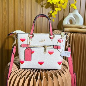 Bolsa tote de couro branco em forma de coração designer mini rosto sorridente com zíper bolsa crossbody bolsa de luxo de marca grande bolsas de alta qualidade
