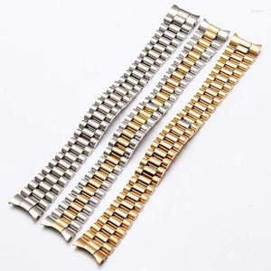 Cinturini per orologi Bracciale in acciaio inossidabile Adatto per cinturino Settimana Data Tipo Accessori in oro 20 mm Maschio Deli22