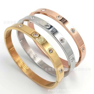 Designer charm New Carter titanium steel bracelet stainless steel ten drill buckle bracelet hot selling Bracelet