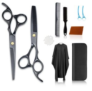 6-Inch Professional Hairdressing Scissors Set - Flat Shears and Thinning Scissors for Hair Cutting - Variety of Styles Available - Perfect for Barbers and Home Use