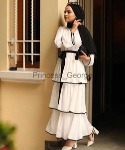 Vestidos Casuais Abayat Mulheres Ramadan Muslim Dress Big Swing Caftan Marocain Robe Roupas Islâmicas Hijab Abaya Dubai Kaftan Turkey Cake Dresses x0625