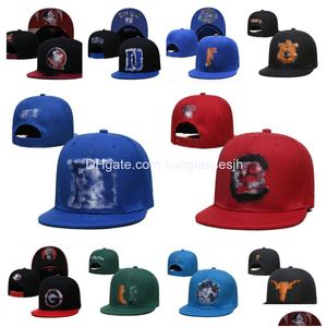 Top Caps Tasarımcı Hats Erkekler Snapback College Beyzbol Snapbacks Tüm Takımlar Logo Nakış Pamuk Basketbol Futbol Futbol Hip Hop Açık DHHXW