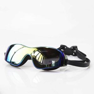 Goggles Professional Vuxen Stor kantade badglasögon HD Antifog Ectroplated Silicone Goggs Fashion Goggs Tillverkare WHOSA AA230530