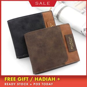 Luxury Brand Mini designer Wallet Menbense New Men's Short Frosted Bronzing Printing Three Fold Bag Loose Leaf Wallet mans wallets genuine leather