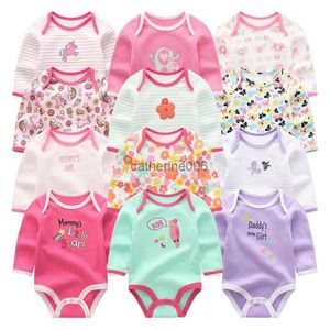 Baby Girl Clothes Bodysuits 0-12M Roupas de bebe Baby Boy Clothes Stripe Jumpsuit Newborn Cotton Babywear Girls Clothes L230625