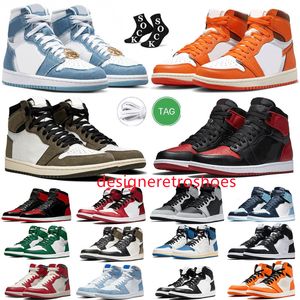 Runner 1 1s OG Bio Hack Scarpe da basket Jumpman Uomo Donna Rebellionaire JoRdEns True Turbo Blue Pine Green Gorge Denim Retros Scarpe da ginnastica DARK MOCHA Stage Haze Sneakers