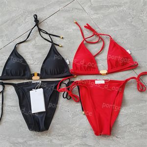 Luxus Designer Frauen Bikinis Set Bademode Sexy Gepolsterte Neckholder Badeanzüge Damen Strand BH Brefs Split Badeanzüge