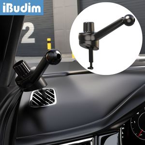 IBUDIM 17mm Ball Head For Car Air Vent Clip Mount Universal Car Outlet Mobiltelefon Stand Magnetic Car Cell Phone Bracket Clamp