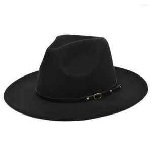 Berets Designer Marke Wolle Jazz Hut Fedoras Retro Hüte Für Frauen Männer Britischen Top Chapeau Femme