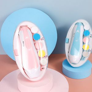 7Pcs/Set Kids Baby Nail Trimmer Electric Polisher Baby Manicure Pedicure Nail Clippers Cutter Scissors Care Set New Born