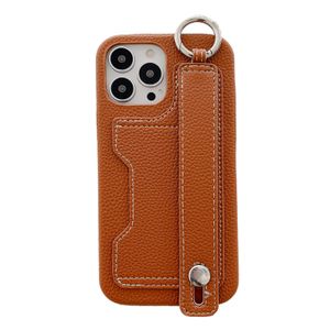 Premium Litchi Leather Card Slot Slot Wallet Wallet for iPhone 13 Pro Max 14 12 11 XS XR 8 7 Plus Stand Strap Sitrap Phone Cover