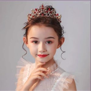 Hårklipp Fashion Crystal Rhinestone Crown Bands for Kids Girl Hoop pannband bröllop prom tiaras visar smycken tillbehör gåvor