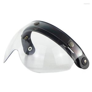 Capacetes de motocicleta W Óculos 3 Snap 3/4 Capacete Shield com dobradiça FLIP UP para TORC T50 Vintage Moto G8TE