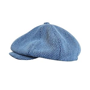 2021 Новые голубые женщины джинсовая джинсовая восьмиугольная кепка для мужчин новостной шляпа Uniex Casual Fashion Beret Women Painter Cap BLM306