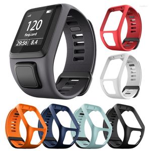 Titta på band för TomTom Runner 2 utbytbara tillbehör Band 3 / Spark Adventurer Golfer Silicone Wrist Strap Sport Watchband Deli22