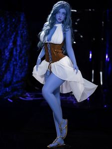 160cm Blue Anime Sex Doll With Big Hip Medium Breast Support Various Customized Options Cosplay Sex Dolls For Men