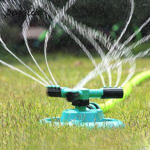 Vattenutrustning 360 grader Rotary Garden Water Sprinkler Lawn Irrigation Sprinklers Nozzle Circular Sprayer Three Arm IT062