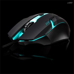 Mäuse Spiel Maus 800/1200/1600DP Einstellbar Bunte Verdrahtete USB Poelektrische Glow Gaming Souris Sans Fil O