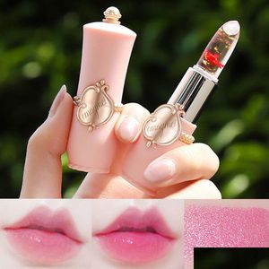 Lippenstift 6 Farben Feuchtigkeitsspendende Langlebige Blumenkristallgelee Magische Temperatur Farbwechsel Lippenbalsam 12 Stücke Drop Lieferung Healt Dh8Tl