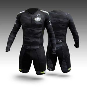 Conjuntos de roupas de ciclismo Junk Skates Masculino Triathlon Running Skating Terno Bicycle Clothing Roller Jumpsuit Ciclismo Fast Speedsuit Inline Skate SkinsuitHKD230625