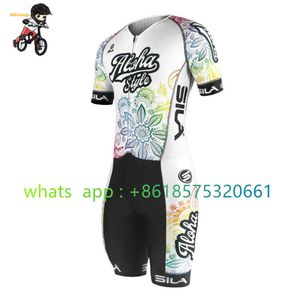 Conjuntos de ropa de ciclismo Sila Kids Ciclismo Traje de patinaje Patinaje en línea Patinaje de velocidad Manga corta Conjunto de carreras Ciclismo Ropa de patinaje rápido para niños 2023HKD230625