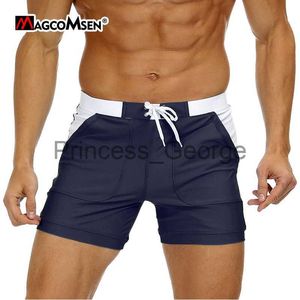 Мужские купальные костюмы Magcomsen Mens Swimwear Shorts Summer Summer Dry Dry Swim Trunks Surf Board Shorts Boxer Shorks Swimsuit Beach Sunbathing Shorts x0625 x0625 x0625 x06