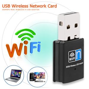 Adaptador WiFi USB 300 Mbps RTL8192 Chipset 2,4 GHz 300 M Receptor sem fio WI-FI dongle Placa de rede para PC Laptop Com caixa de varejo