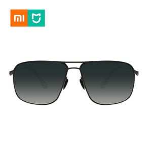 Sonnenbrille Mijia Classic Square Sonnenbrille Pro Edelstahlrahmen Nylon polarisierte Linse UV-Schutz vor Ölflecken Schraubenlos