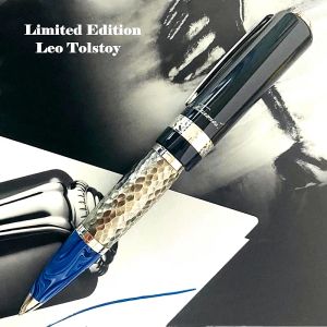 Lo scrittore in edizione limitata all'ingrosso Leo Tolstoy Signature Ballpoint Rollerball Penna di design unico di cartoleria scolastica scrittura Penne a sfera liscia di alta qualità