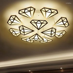 Ceiling Lights Modern Celling Light Vintage Kitchen Industrial Fixtures Fabric Lamp