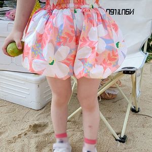 Шорты летние детские мальчики шорты с твердым цветом детской девочки цветочные шорты хлопковые льня