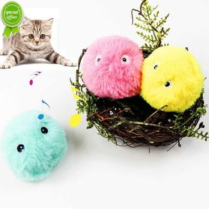 Cat Toys Pet Supplies Söt husdjursprodukt för kattunge Electric Cat Training Toy Smart Interactive Ball Catnip Toy för kattunge Squeaky