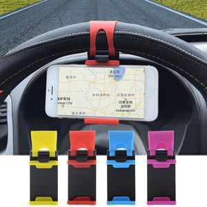 New Professional Car Steering Wheel Mount Holder ABS Band Mobile Phone Holders Car Stand for IPhone for IPod MP4 GPS for Huawei