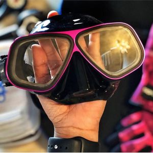 Dykmasker Apollo liknande legeringsramfri kan utrustad myopia maskglasögon låg volym 65cc dykning snorkling våtrör 230621