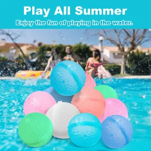 Pop Tubes Toys Silikagel-Wasserball, automatischer Wasserinjektionsballon, wiederholtes Auftragen von Wasserexplosionsball, Wasserball-Spielzeug