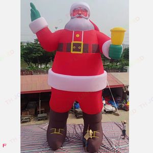 Outdoor activities 10m 33ft Height Gaint Inflatable Santa Claus large Red Blow Up Father Christmas Replica For Xmas Decoration