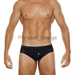 Mäns badkläder Summer Men's Black Badkläder Sexig mesh Side Bikini Swimming Pool Briefs utan svampdyna Låg midja med fast lapptäcke x0625 x0625 x0625 x0625