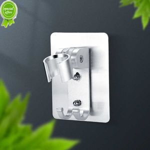 New Strong Adhesive 90 Aluminum Wall Gel Mounted Shower Head Holder Adjustable Bathroom Accessories Stand Bracket