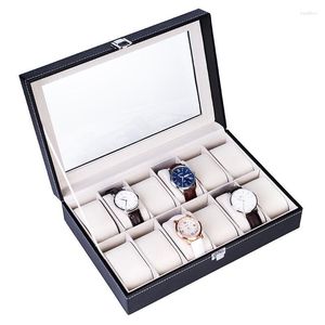 Watch Boxes & Cases Blue Fashion Multi-Position Box Transparent Window Mechanical Storage High-quality Watches Deli22