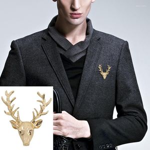 Brooches Men And Women Fashion Hollow Men's Shirt Sheep Head Collar Pin Crown Angle Emblem Jewelry Accessories Wholesale