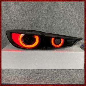 Bilens bakljus för Mazda 3 BALLLAMP 2014-2018 2014 2015 2016 2017 2018 LED Fog Lights Day Running Light Drl Tuning 14 15 16 17 18 Biltillbehör Mazda3 Axela Taillight