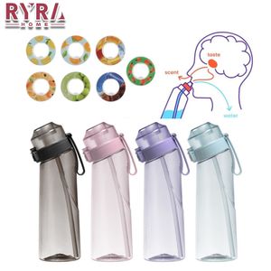 Water Bottles 1Set Air Up Scent Up Water Bottle With Straw And Flavor Pods But Pods 0 Sugar Carry Strap Gym Fitness For Outdoor Sports Hiking 230625