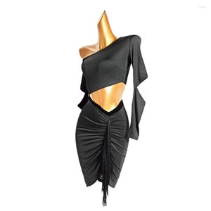 Stage Wear Latin Dance Dress Women Out Out Costume na salę balową samba tango chacha taniec performamnce