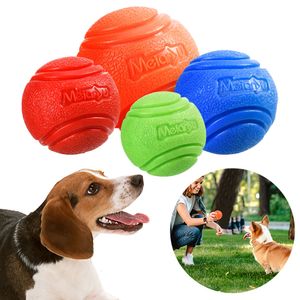 Dog Toys Tuggar Pet Dog Toy Bouncy Ball Bite-resistent Solid Ball Rubber Tuggleksak Outdoor Throwing Hämta Dog Training Supplies 230625